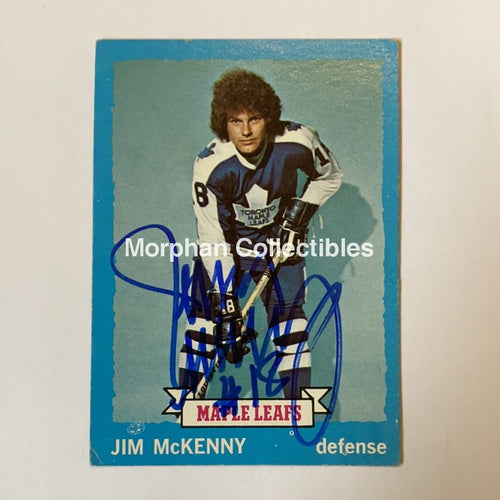 Jim Mckenny - Autographed Card 1973-74 Topps