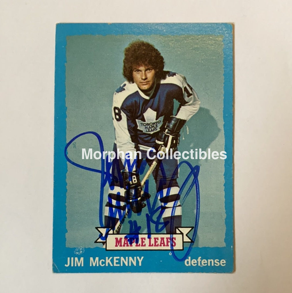 Jim Mckenny - Autographed Card 1973-74 Topps