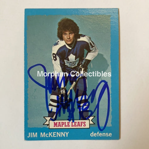 Jim Mckenny - Autographed Card 1973-74 Topps