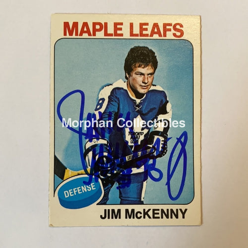 Jim Mckenny - Autographed Card 1975-76 Opc