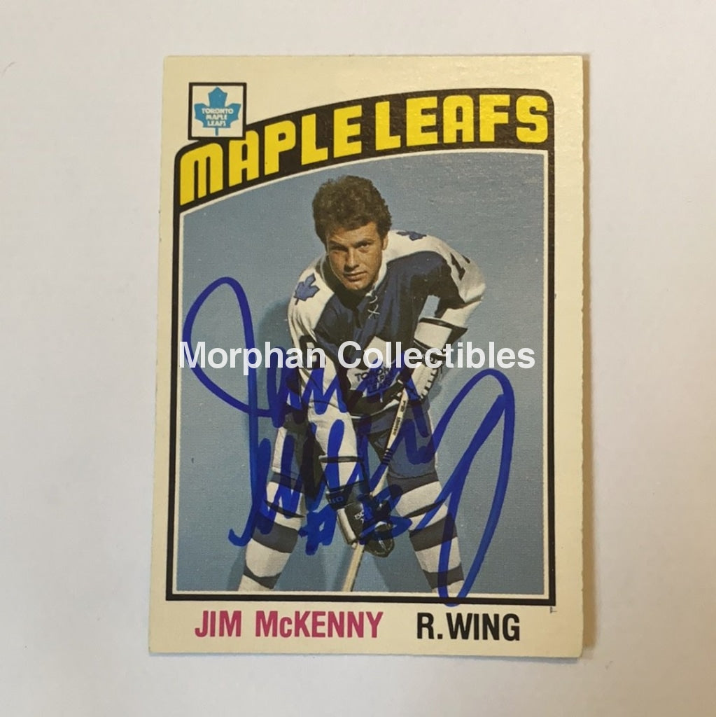 Jim Mckenny - Autographed Card 1976-77 Opc