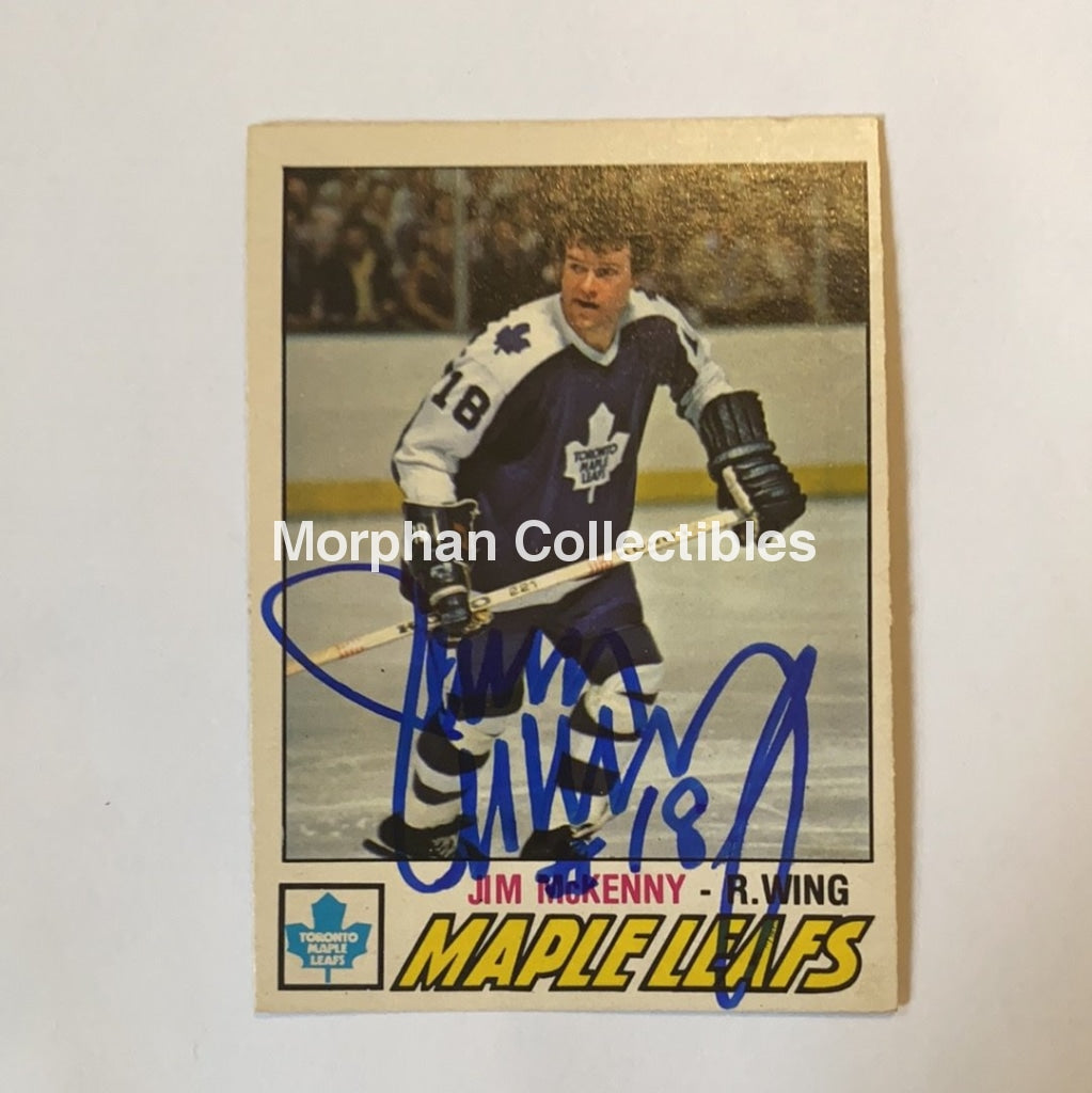 Jim Mckenny - Autographed Card 1977-78 Opc