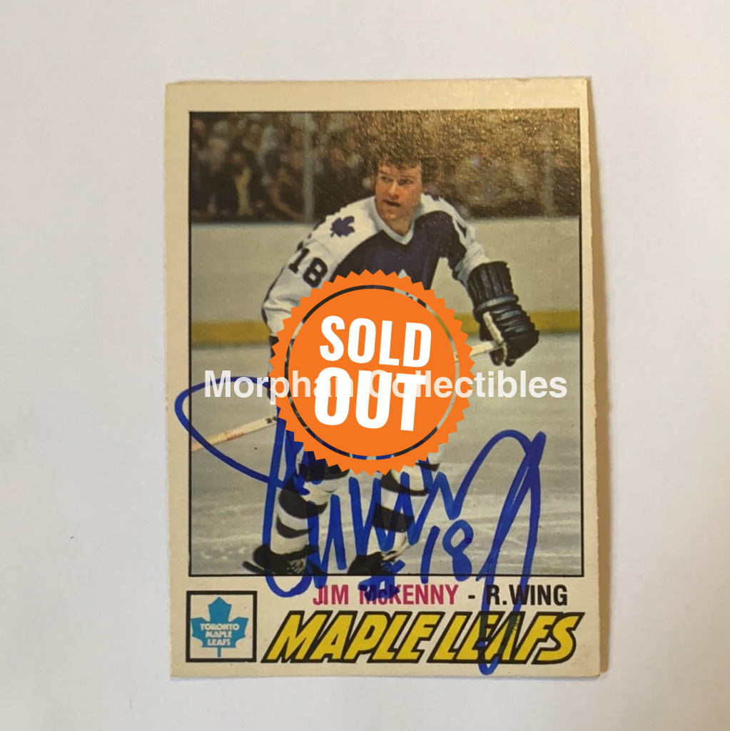 Jim Mckenny - Autographed Card 1977-78 Opc