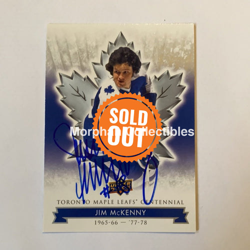 Jim Mckenny - Autographed Card Leafs Centennial