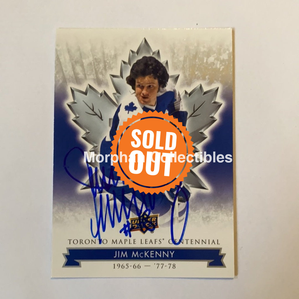 Jim Mckenny - Autographed Card Leafs Centennial