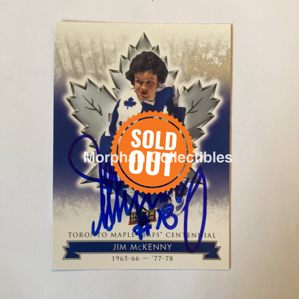 Jim Mckenny - Autographed Card Leafs Centennial