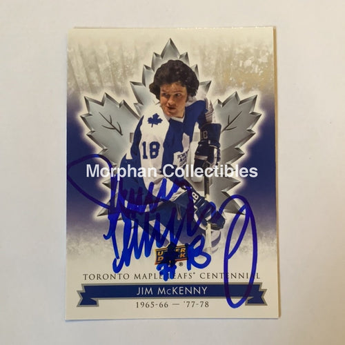 Jim Mckenny - Autographed Card Leafs Centennial