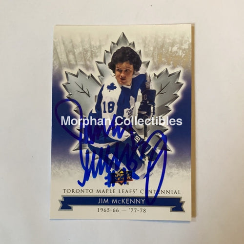 Jim Mckenny - Autographed Card Leafs Centennial