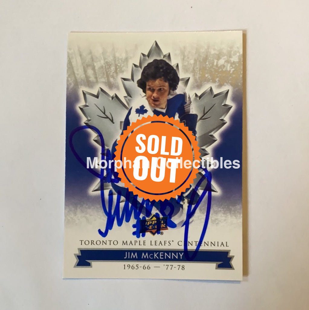 Jim Mckenny - Autographed Card Leafs Centennial