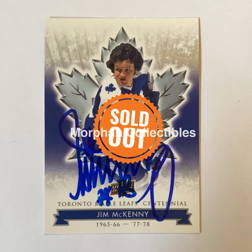 Jim Mckenny - Autographed Card Leafs Centennial