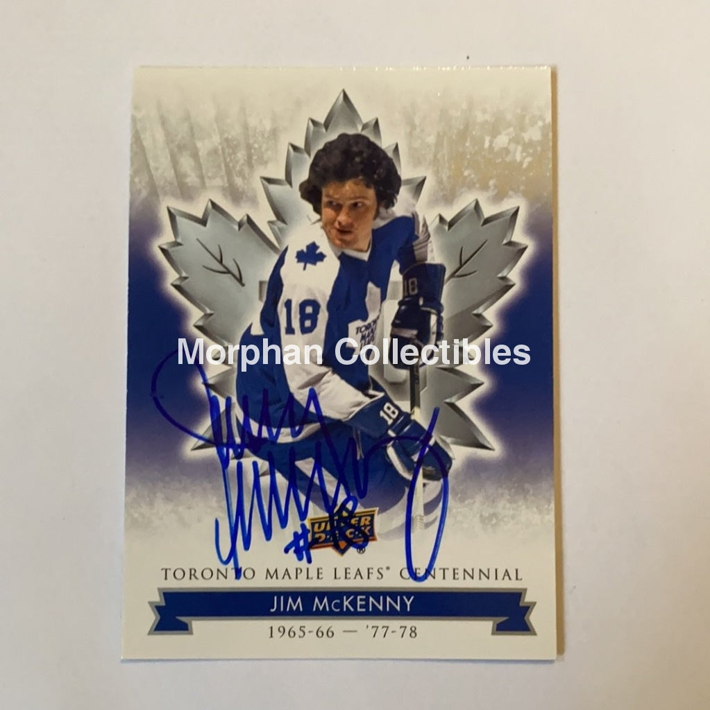 Jim Mckenny - Autographed Card Leafs Centennial