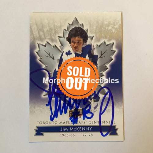 Jim Mckenny - Autographed Card Leafs Centennial