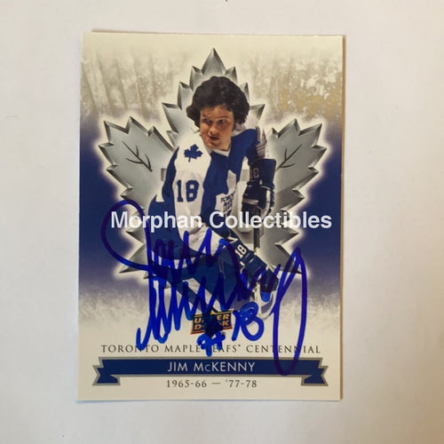 Jim Mckenny - Autographed Card Leafs Centennial