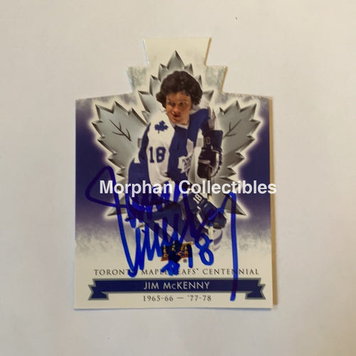 Jim Mckenny - Autographed Card Leafs Centennial Die Cut