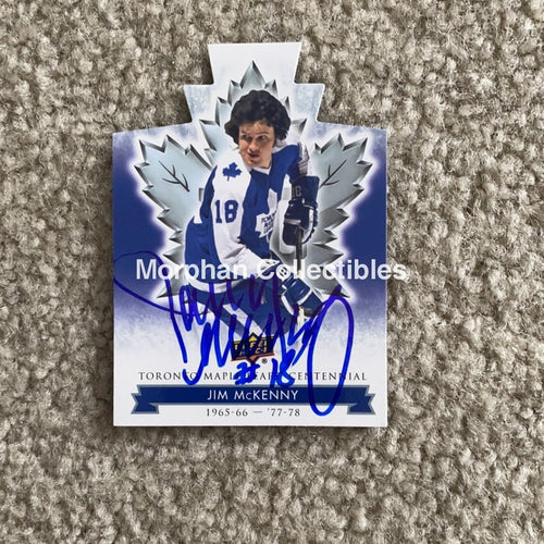 Jim Mckenny - Autographed Card Toronto Maple Leafs Centennial Die Cut