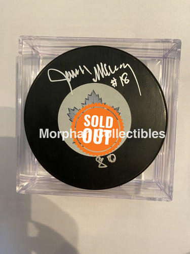 Jim Mckenny - Autographed Puck Toronto Maple Leafs