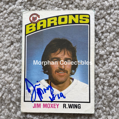 Jim Moxey - Autographed Card 1976 - 77 Opc