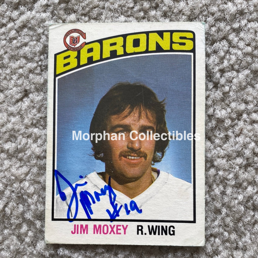 Jim Moxey - Autographed Card 1976 - 77 Opc