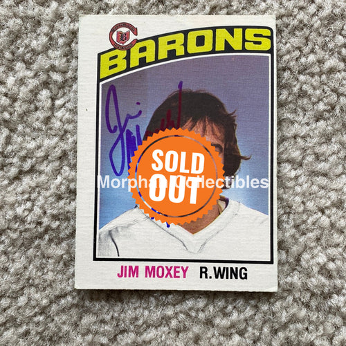 Jim Moxey - Autographed Card 1976 - 77 Opc