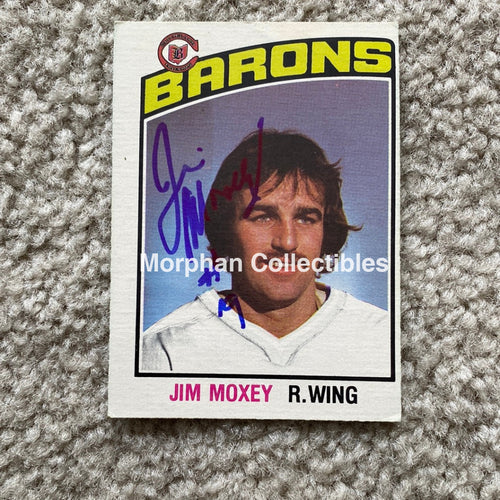 Jim Moxey - Autographed Card 1976 - 77 Opc
