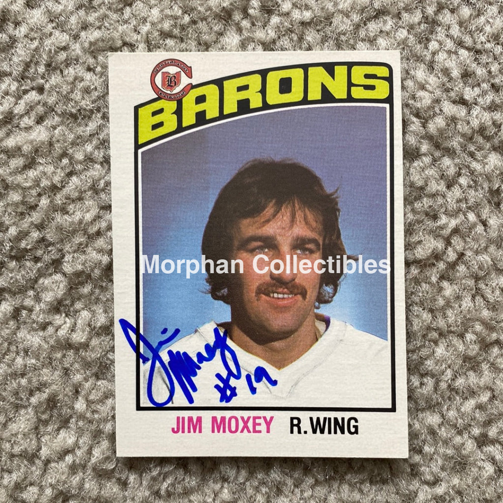 Jim Moxey - Autographed Card 1976 - 77 Opc