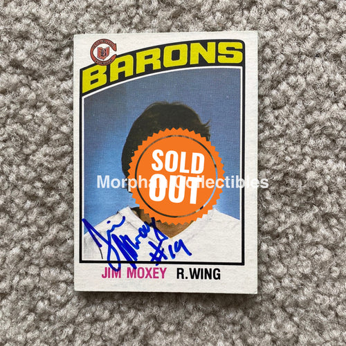 Jim Moxey - Autographed Card 1976 - 77 Opc