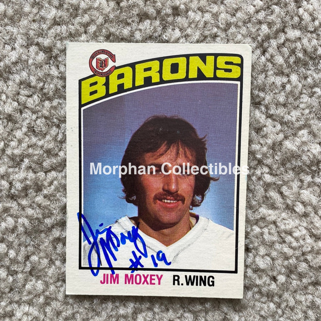 Jim Moxey - Autographed Card 1976 - 77 Opc