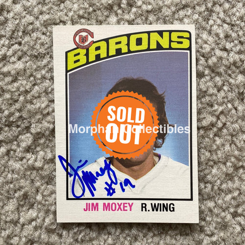 Jim Moxey - Autographed Card 1976 - 77 Opc