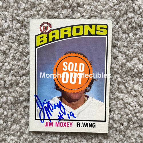 Jim Moxey - Autographed Card 1976 - 77 Opc