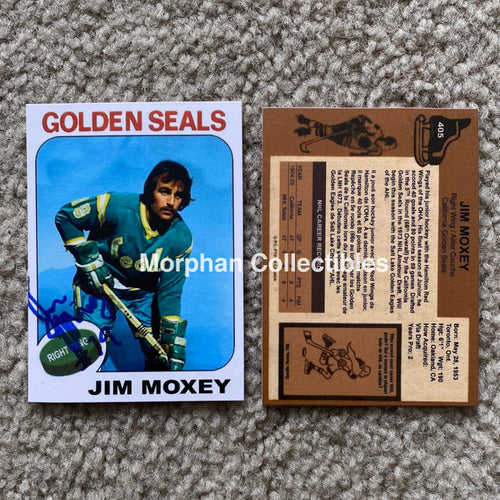 Jim Moxey - Autographed Card Custom California Seals