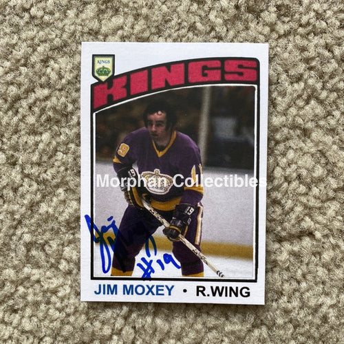 Jim Moxey - Autographed Card Custom Los Angelos Kings