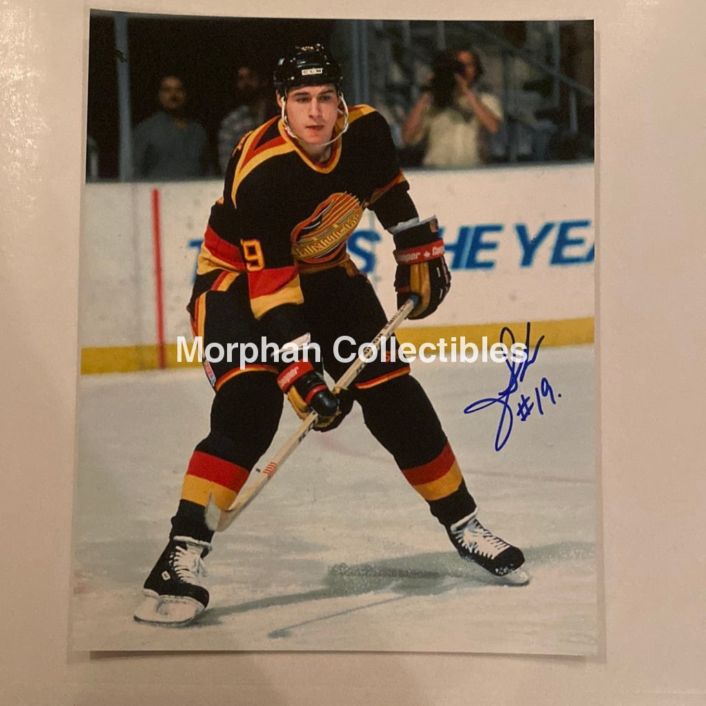 Jim Sandlak - Autographed 8X10 Vancouver Canucks Photo