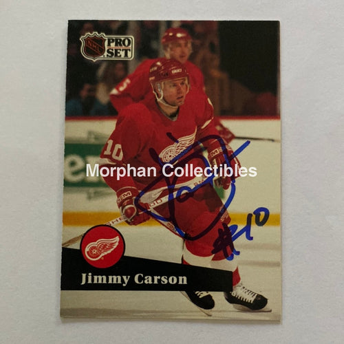 Jimmy Carson - Autographed Card 1991-92 Pro Set