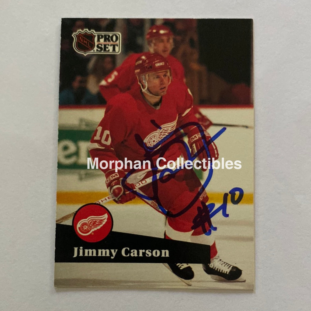 Jimmy Carson - Autographed Card 1991-92 Pro Set