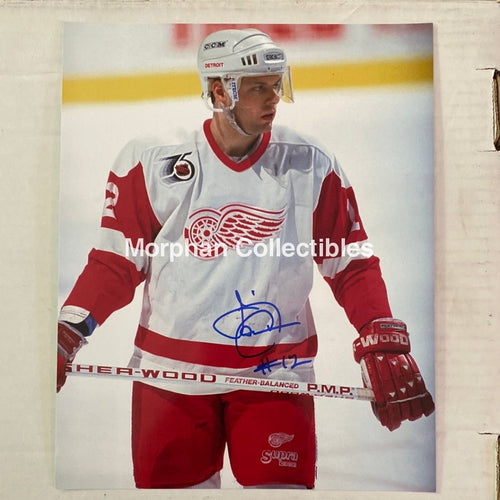 Jimmy Carson - Autographed Detroit Red Wings 8X10 Photo