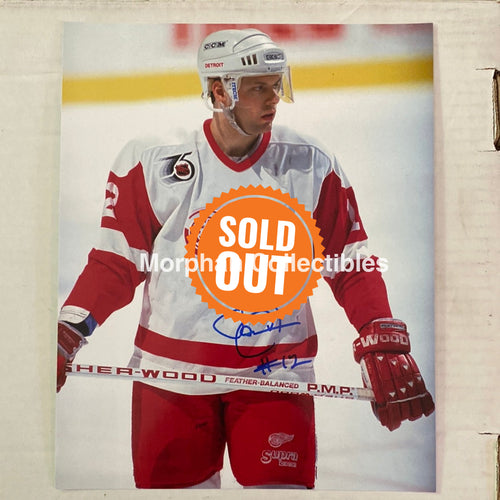 Jimmy Carson - Autographed Detroit Red Wings 8X10 Photo
