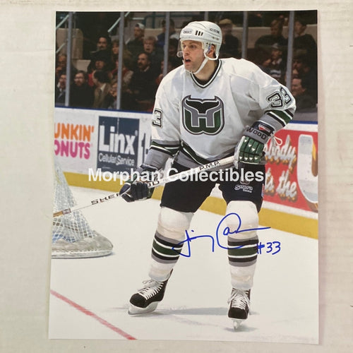 Jimmy Carson - Autographed Hartford Whalers 8X10 Photo