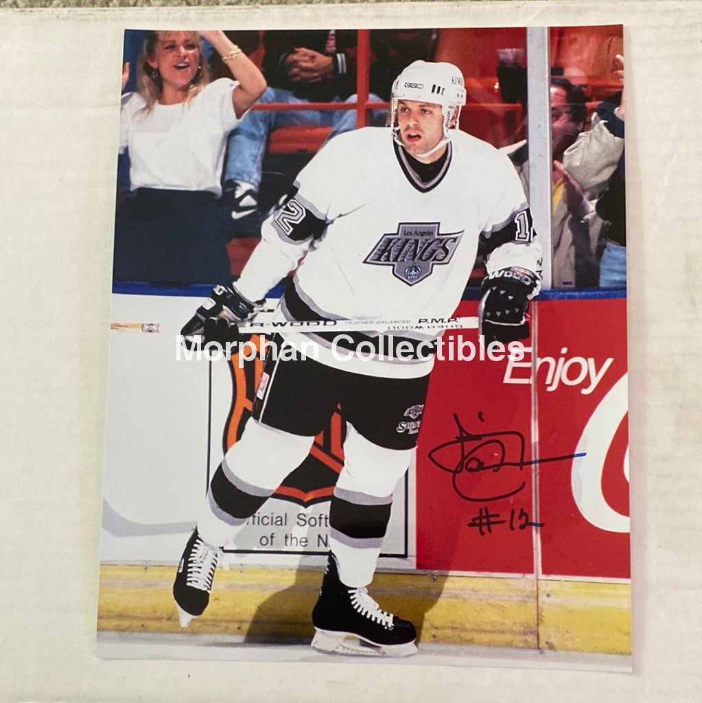 Jimmy Carson - Autographed Los Angelos Kings 8X10 Photo