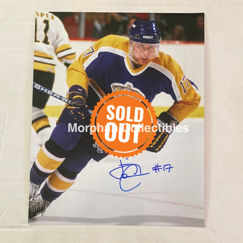 Jimmy Carson - Autographed Los Angelos Kings 8X10 Photo