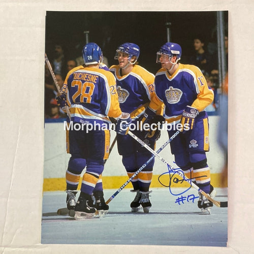 Jimmy Carson - Autographed Los Angelos Kings 8X10 Photo