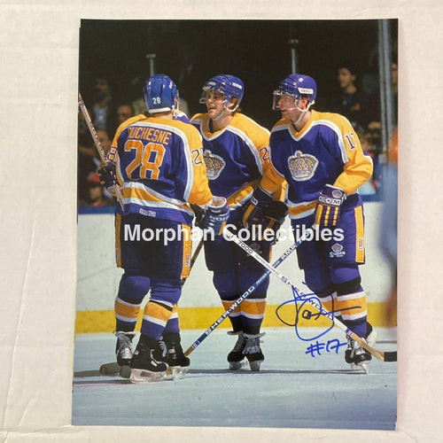 Jimmy Carson - Autographed Los Angelos Kings 8X10 Photo