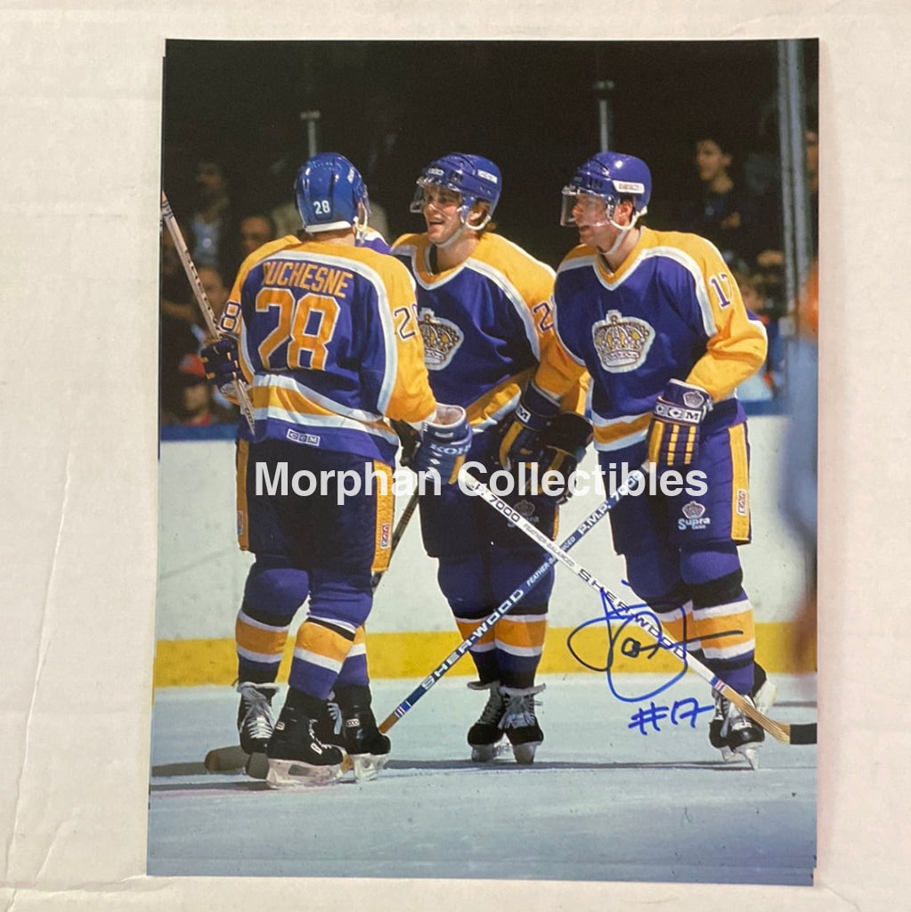 Jimmy Carson - Autographed Los Angelos Kings 8X10 Photo