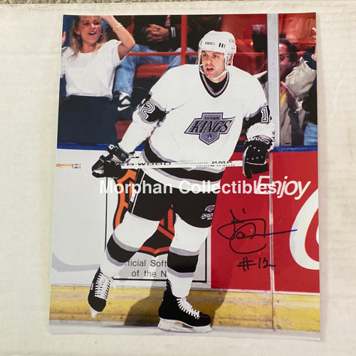 Jimmy Carson - Autographed Los Angelos Kings 8X10 Photo