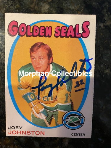 Joey Johnston - Autographed Card 1970-71 Opc #2