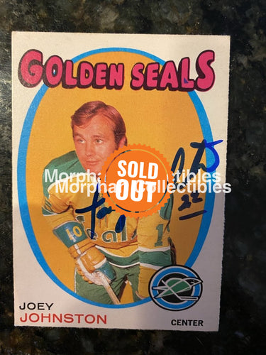 Joey Johnston - Autographed Card 1970-71 Opc #2
