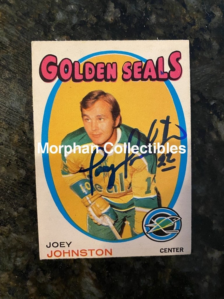 Joey Johnston - Autographed Card 1970-71 Opc #3