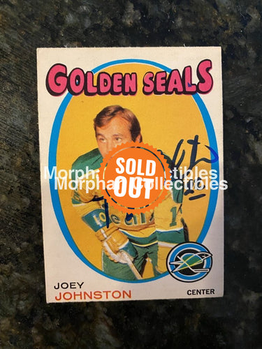 Joey Johnston - Autographed Card 1970-71 Opc #3