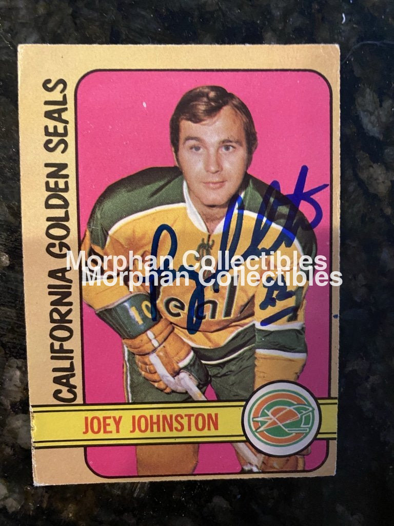 Joey Johnston - Autographed Card 1972-73 Opc #1