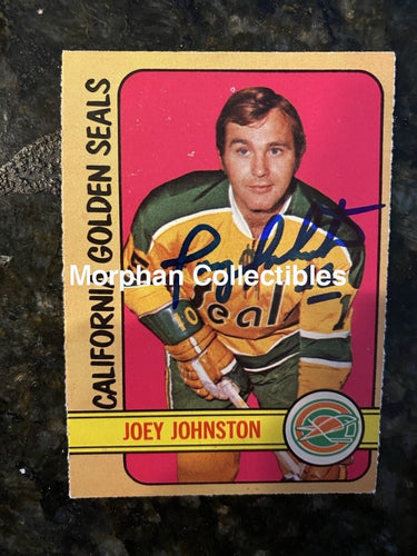 Joey Johnston - Autographed Card 1972-73 Opc #2