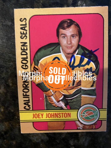 Joey Johnston - Autographed Card 1972-73 Opc #3